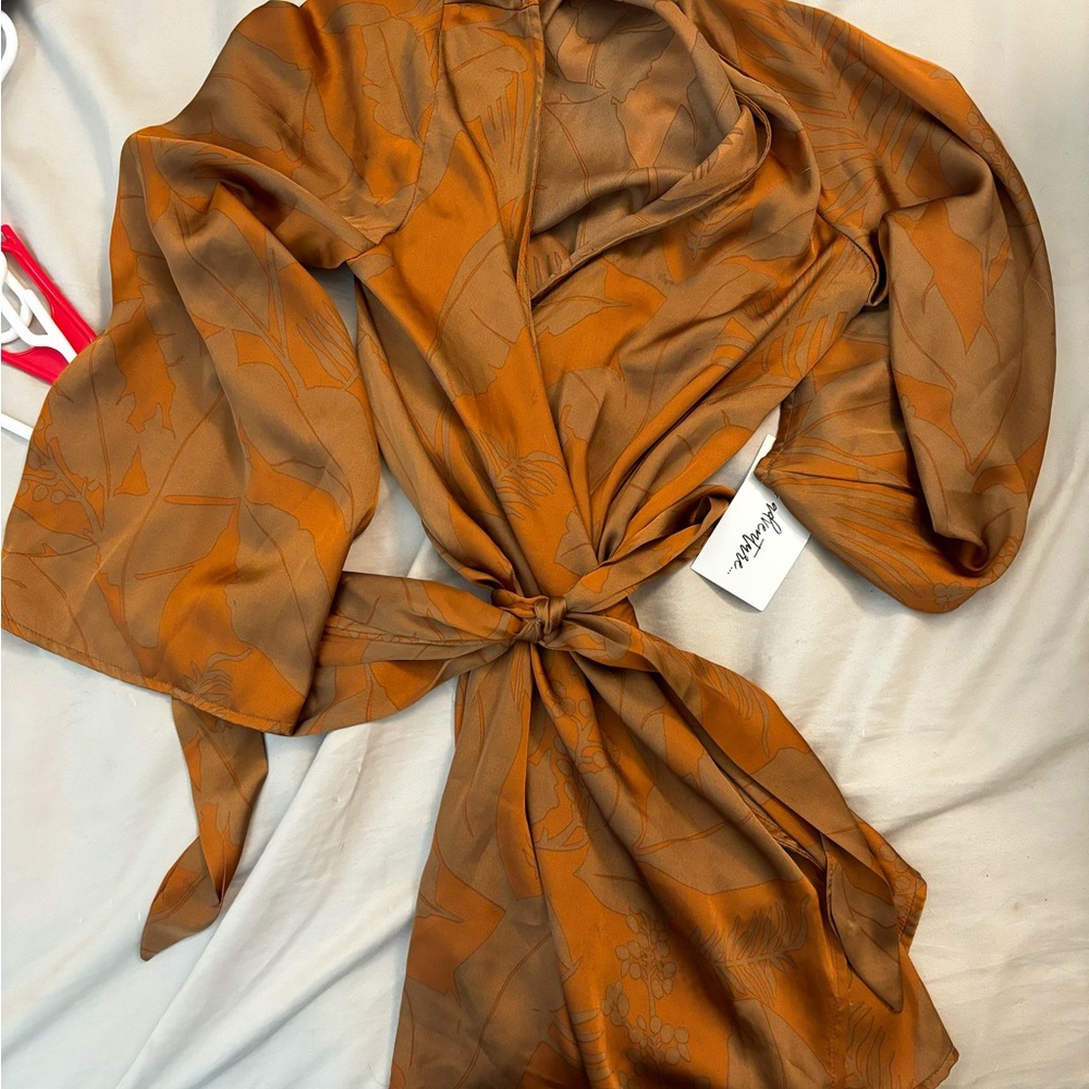 12th tribe gold standard rust kimono